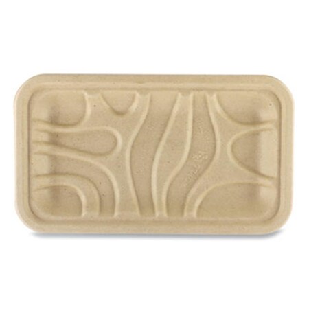 World Central WOR 8 x 5 x 0.7 in. Fiber Trays; Natural; Case of 500 TRSC17S